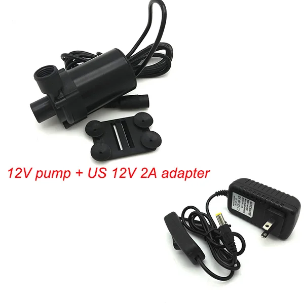 12V pump US12V2A 660D DC 12 В 24 в микро Погружной Солнечный водяной насос аквариумный фонтан воздушный Аквариум Пруд высокий подъем 8 м 500-1000л/ч - Напряжение: 12V pump US12V2A