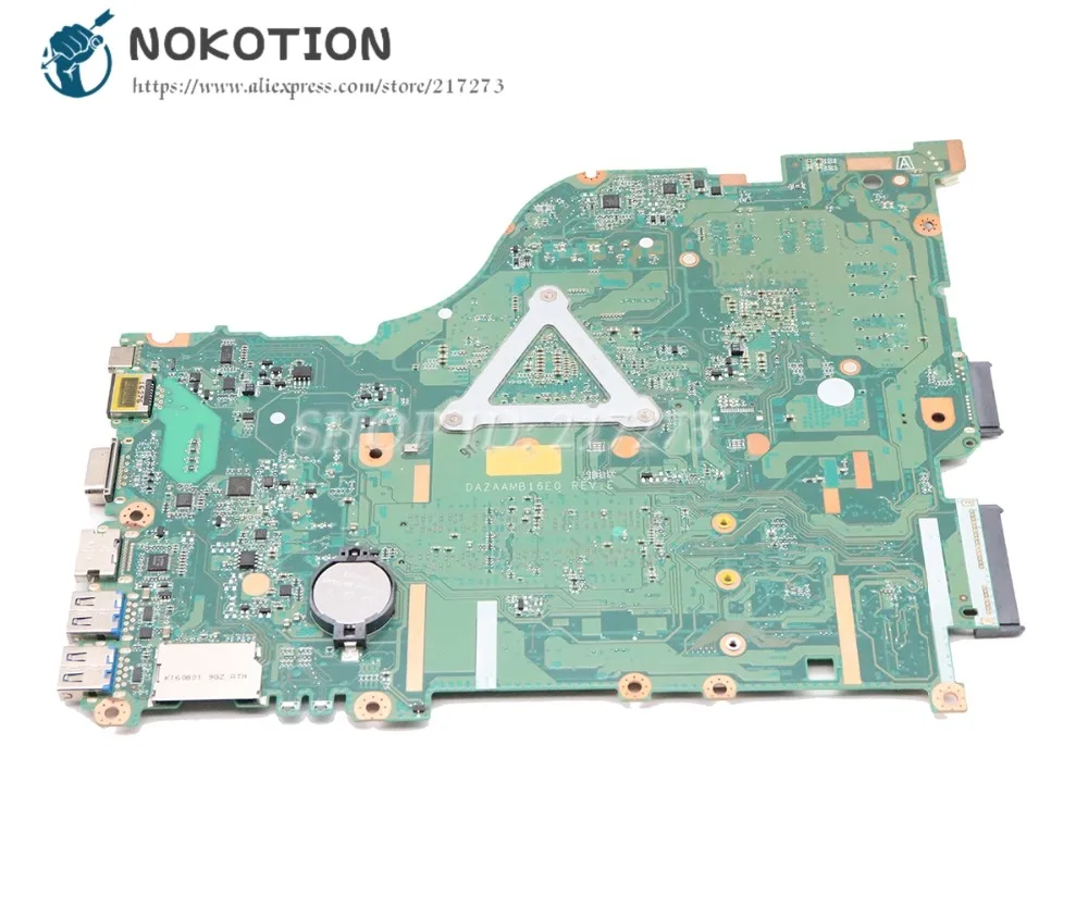 NOKOTION ноутбук материнская плата для Acer aspire E5-575 E5-575G основная плата DAZAAMB16E0 NBGFJ11003 SR2ZV I7-7500U Процессор GTX950M GPU