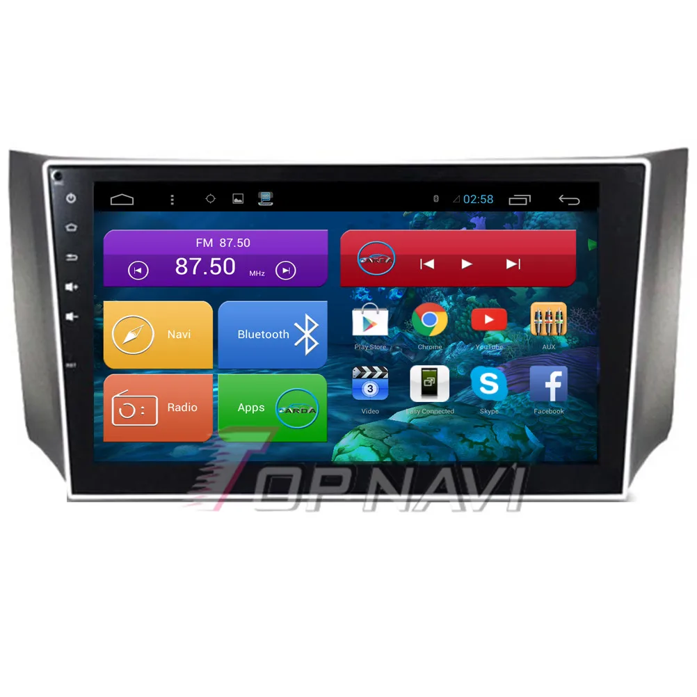 

Автомобильный gps-навигатор Topnavi, 10,2 дюйма, четыре ядра, Android 6,0, для Nissan Sylphy 2015, Авторадио, мультимедиа, аудио стерео, без DVD
