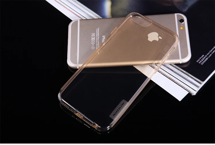 Золотой Чехол Nillkin из ТПУ для iPhone 6s, 0,6 мм, ультра тонкий прозрачный чехол для телефона, чехол для iPhone 6 6s, силиконовый чехол Nilkin - Цвет: Золотой