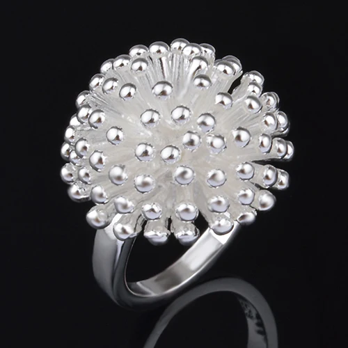 2016 Новый дизайн женское модное посеребренное кольцо с рисунком фейерверка