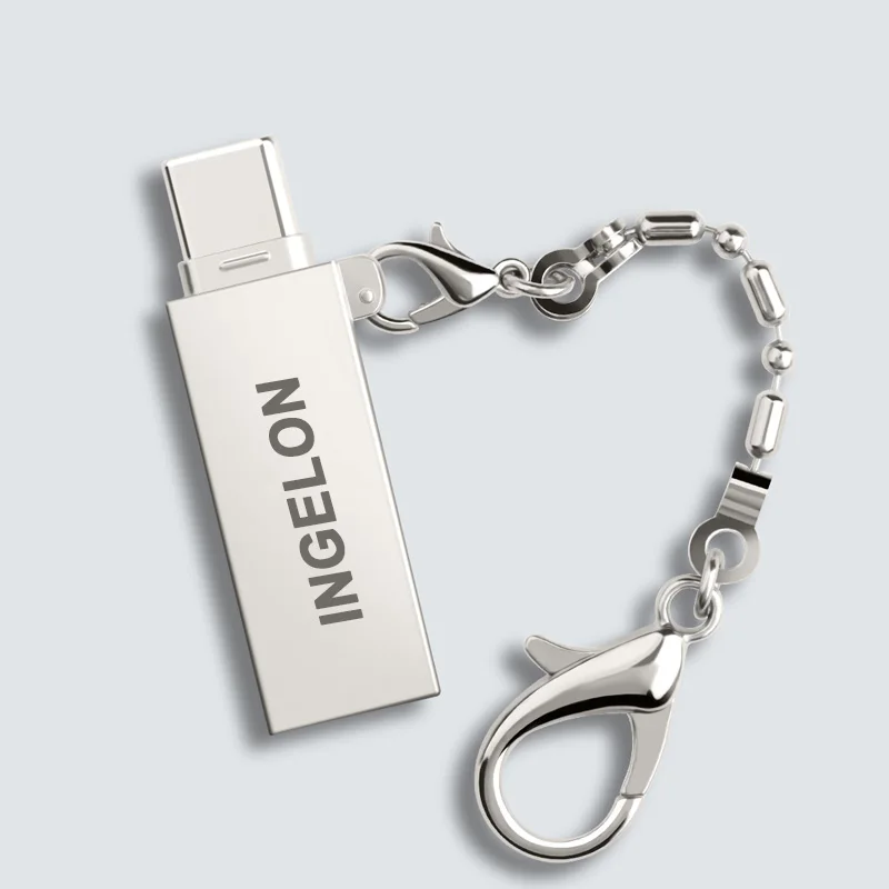 Ingelon TF кард-ридер usb type C ридер 8 ГБ 16 ГБ 32 ГБ 64 Гб 128 Гб карта памяти OTG адаптер DIY логотип металлический кардридер для компьютера