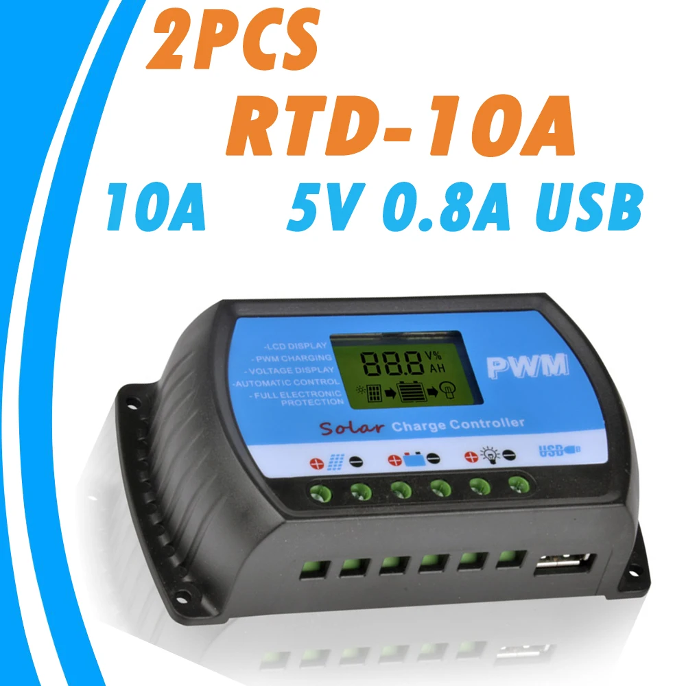 Устройство для регулировки напряжения аккумулятора 2 шт. 24 В 12 ЖК дисплей с USB 5 0 8 А