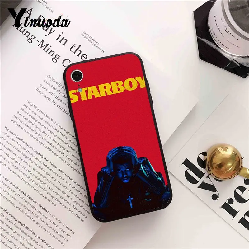 Yinuoda в выходные дни, мягкий чехол для телефона из ТПУ с узором Starboy для iPhone 8 7 6 6 S Plus X XS MAX 5 5S SE XR 10 чехлов