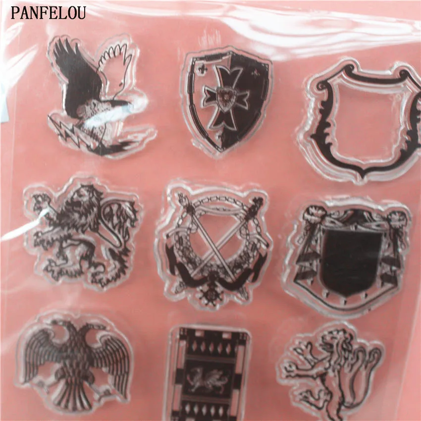 PANFELOU флаги команды прозрачный силиконовый штамп/печать DIY