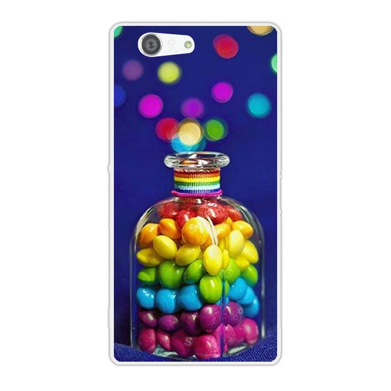 Чехол для Sony Xperia Z3 Compact/Z3 Mini прозрачный силиконовый мягкий ТПУ чехол Funny Cat чехлы