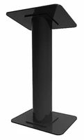 fixture displays black acrylic plexiglass church podium pulpit lectern black