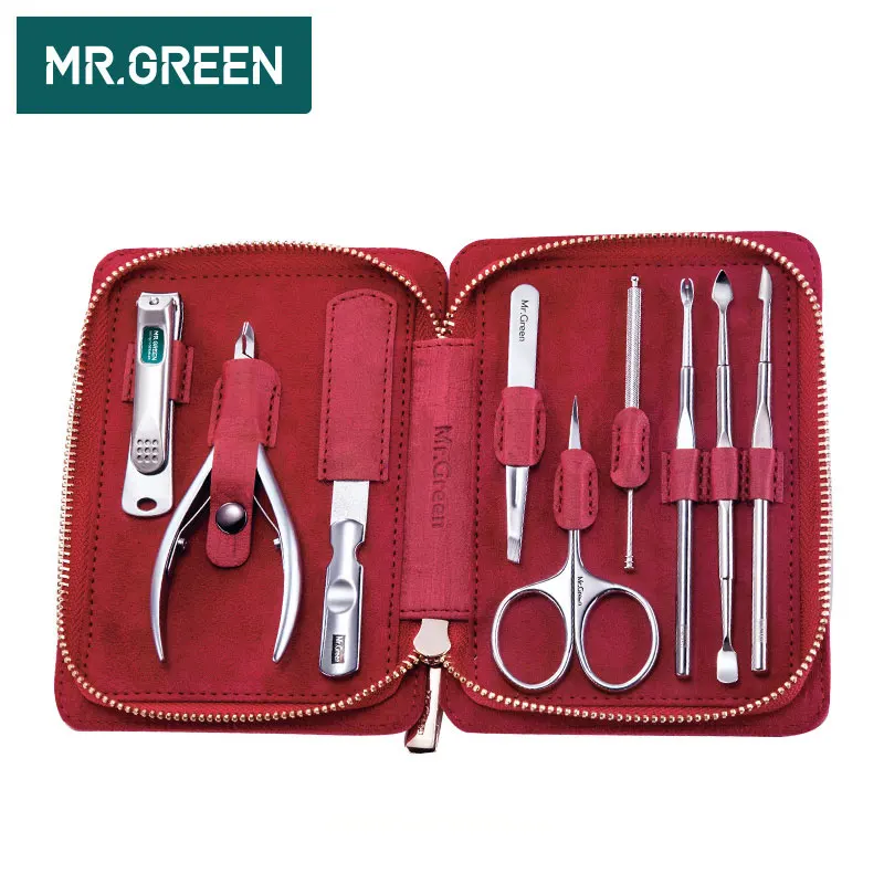 Маникюрные ножницы MR. GREEN 9 В профессиональные из нержавеющей стали набор для