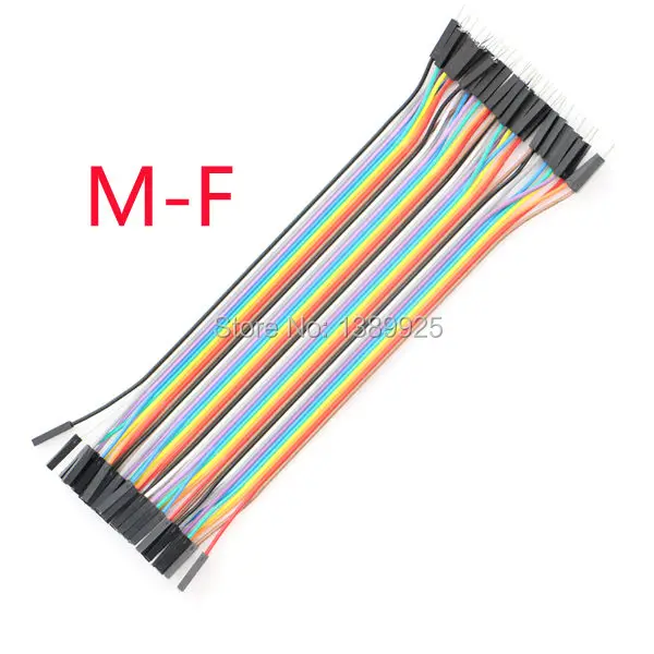 

Free Shipping 10lots total 400P (10*40P) 20cm 1P-1P Female to Male DuPont Line Wire Cable