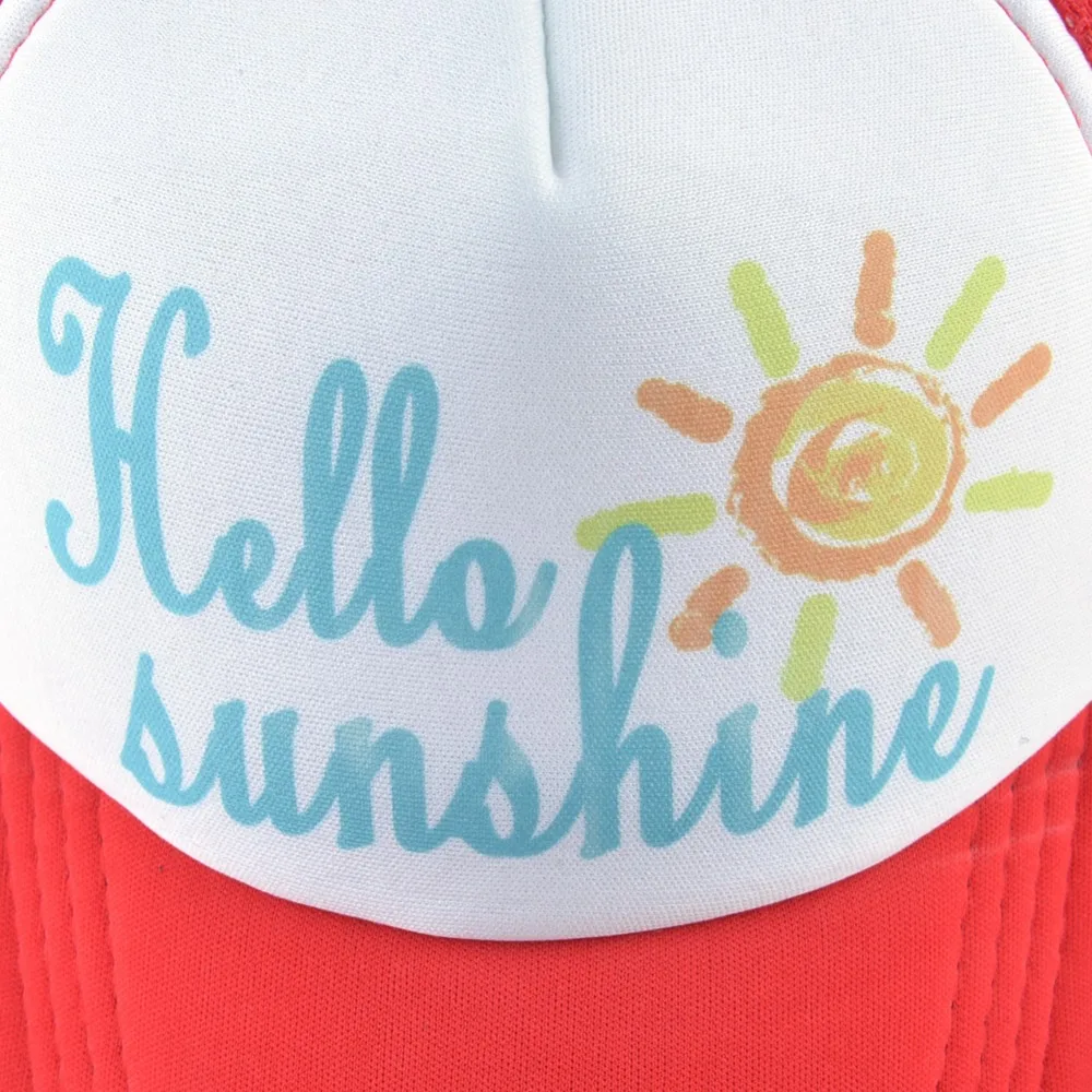 TQMSMY Hello Sunshine Дети SunHat Прохладный мальчик бейсболки кепки девушка грузовые шапки ребенок Snapback шапки Детские кепки TMA40