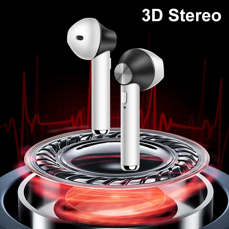 D012A TWS Bluetooth наушники Стереонаушники гарнитура с зарядным боксом Беспроводные для