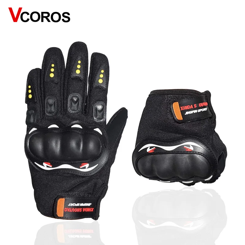 VCOROS мотоциклетные перчатки с полным пальцем Защитные для мотокросса Дышащие