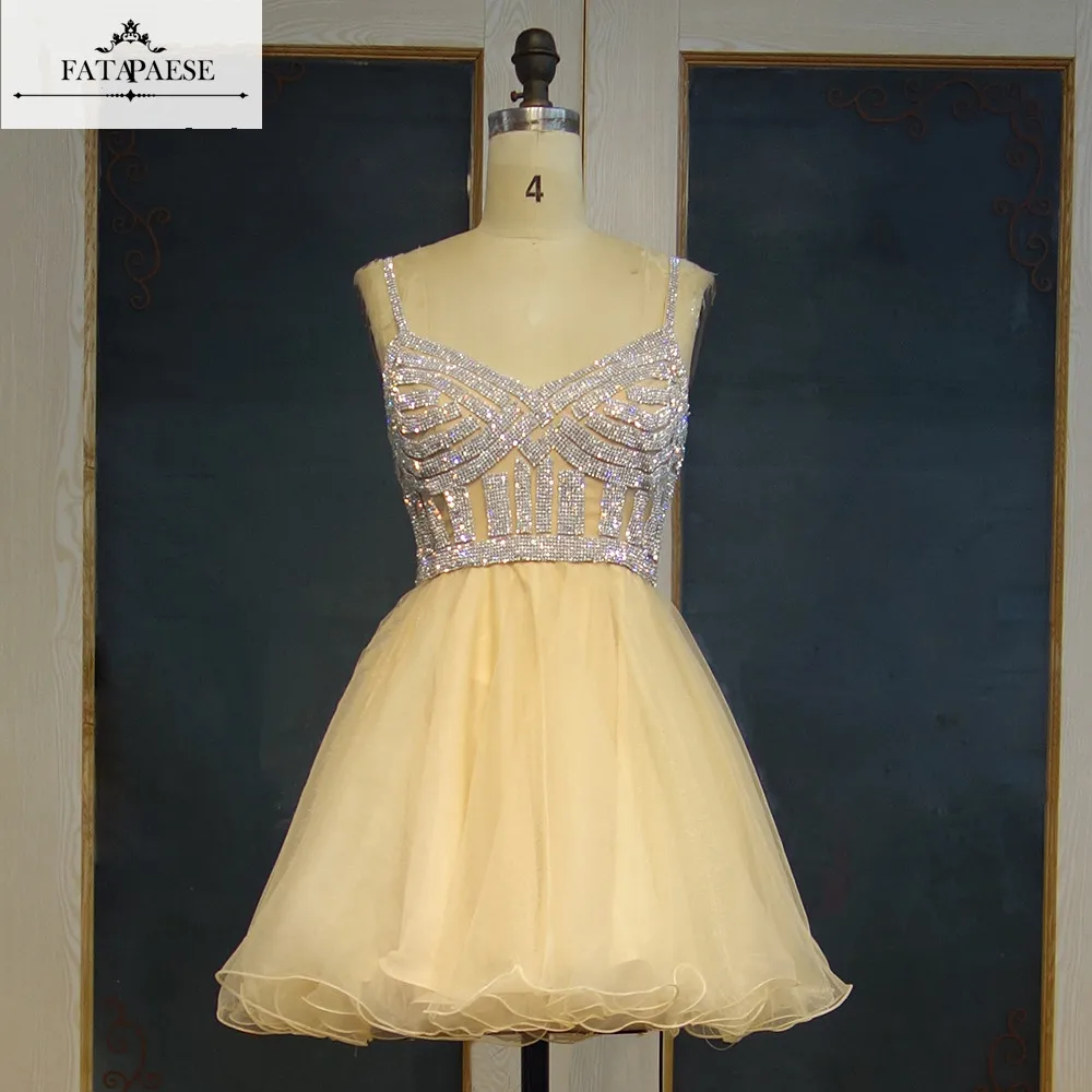 Реальное фото желтые короткие платья для выпускного вечера 2019 вечерние со