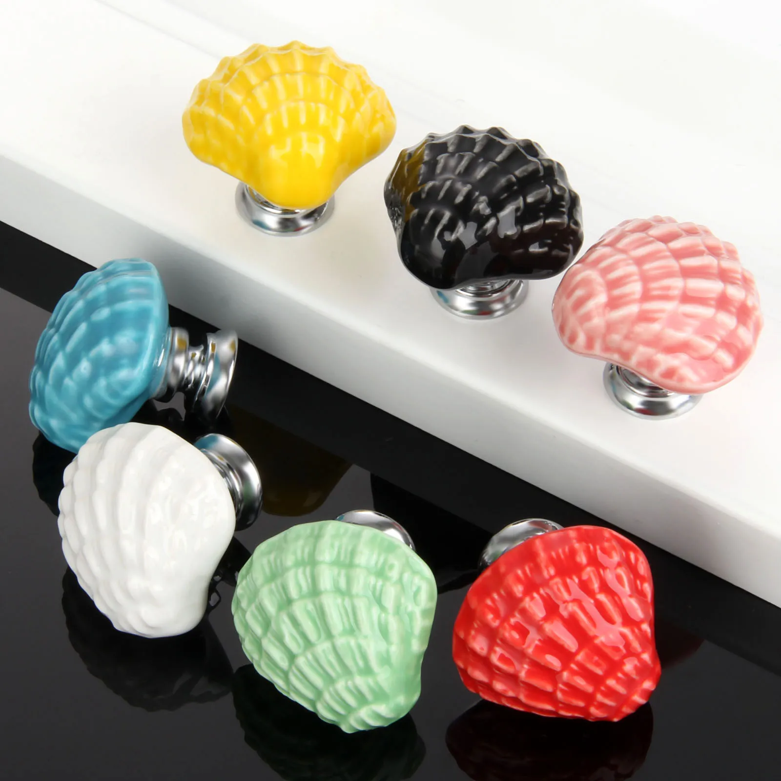 7 шт./лот Античная дверная ручка мебельные ручки оболочка винтажные для шкафа и