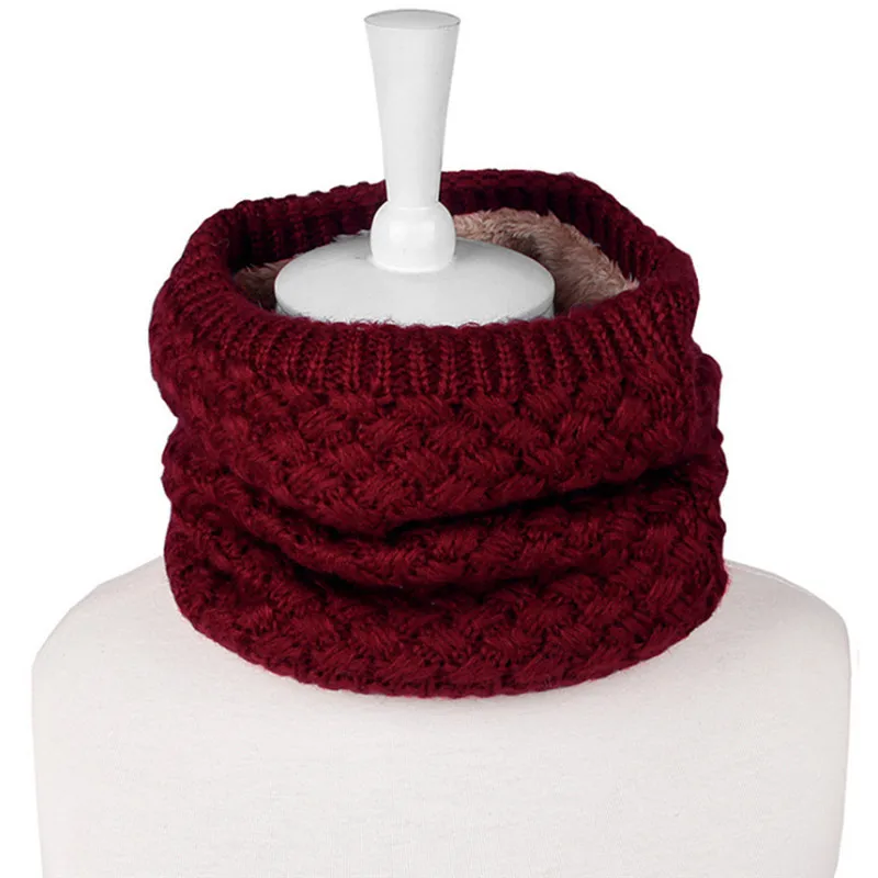 Хлопковый вязаный шарф с круглым кольцом для мужчин и женщин 2018 зимний теплый