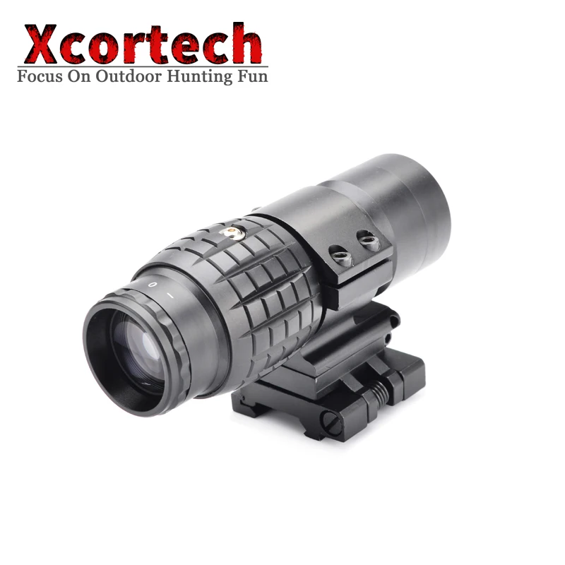 Тактический 3X Лупа Оптический прицел оптический Подходит Aimpoint Sight с откидной