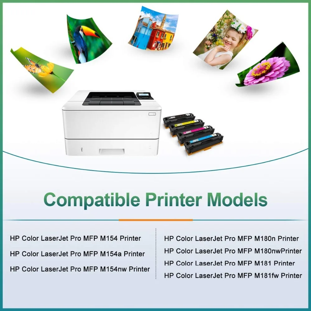 SHIZHI совместимый тонер-картридж HP 204A CF510A CF511A CF512A CF513A для Laserjet Pro MFP M180nw M180n M181fw M181 M154nw