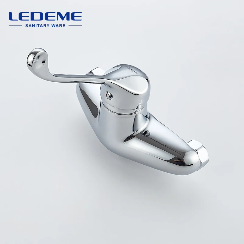 LEDEME Смеситель для кухни настенный с изливом 250мм латунь Цвет: хром L4679|taps for