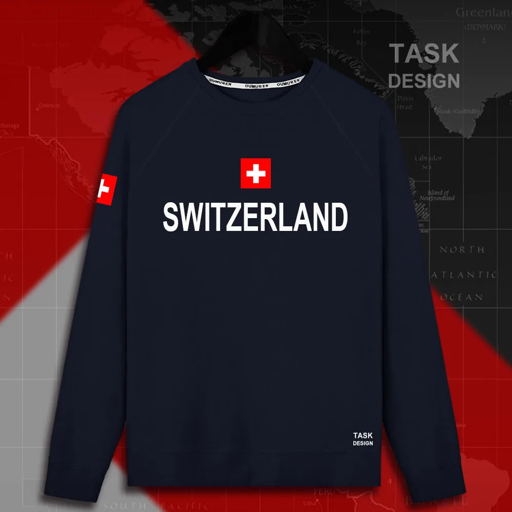 Swiss Confederation Switzerland CHE CH Confoederatio Helvetica мужские пуловеры с капюшоном, толстовки, Мужская толстовка, тонкая новая уличная одежда
