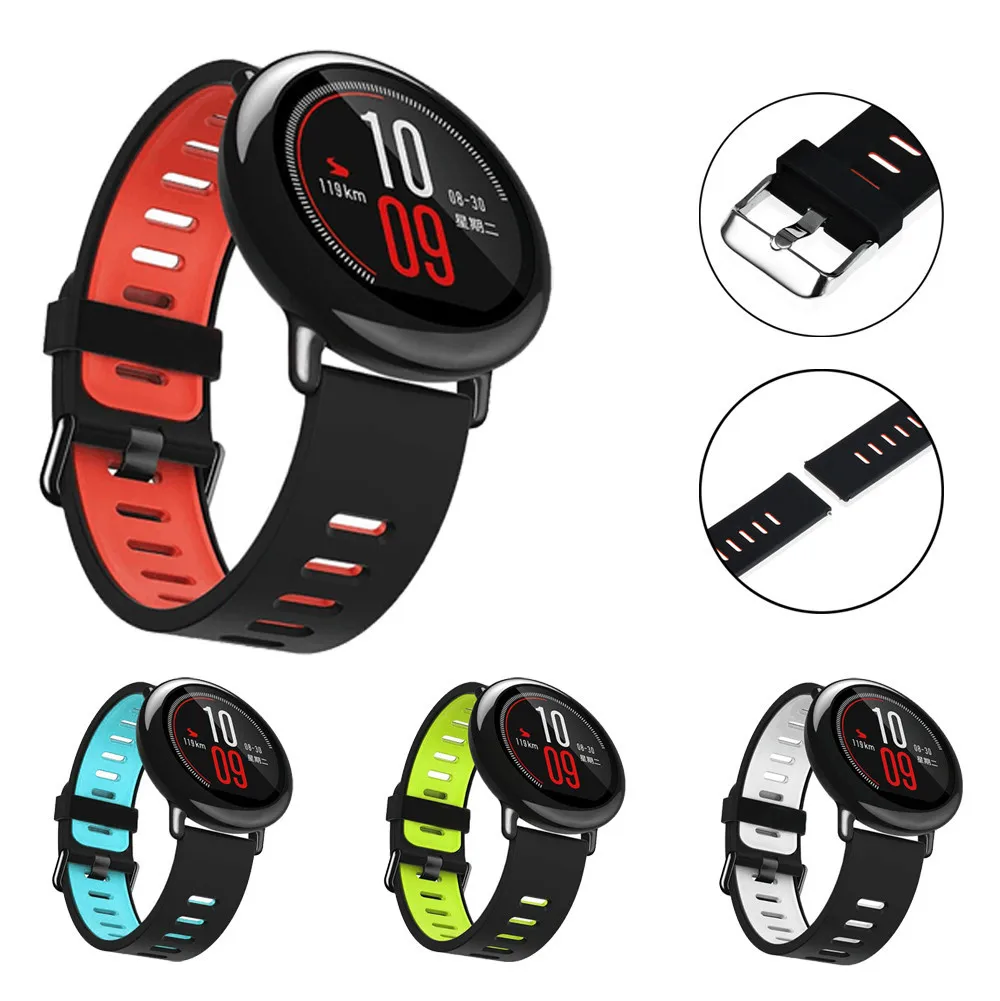 Спортивный силиконовый браслет на запястье Мягкая замена для Xiaomi HUAMI AMAZFIT Смарт