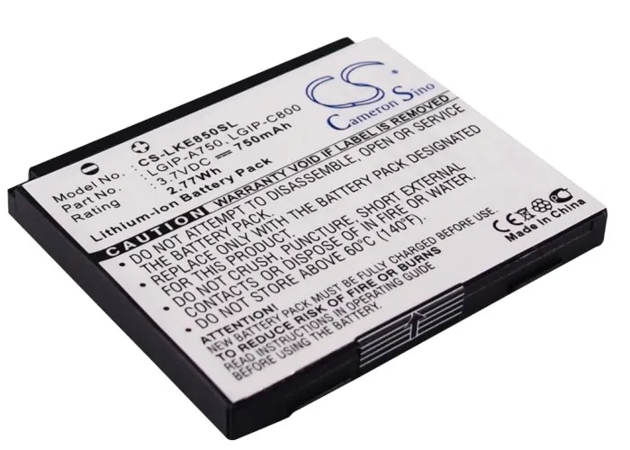 Аккумулятор Cameron Sino 750 мАч флейта для LG KB6100 KE820 KE850 KG99 ME850 PRADA|cameron sino|cameron sino batterybatteries