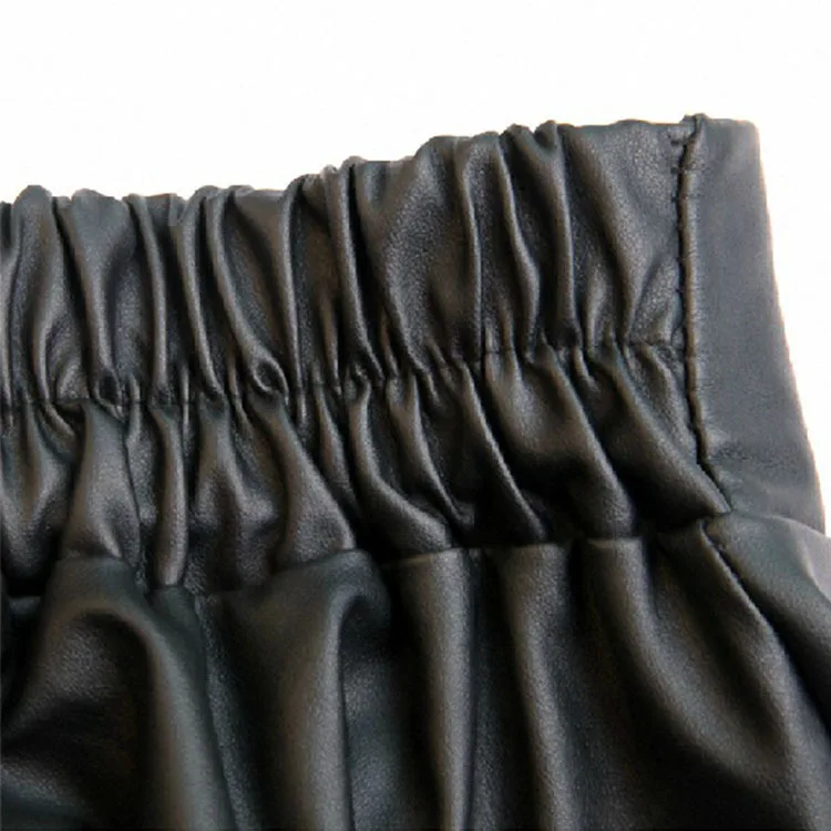 New Sexy Mini Skirt Winter Pu Leather Plus Velvet Skirts High Waist Pleated Cake Leisure Womens D1825 | Женская одежда