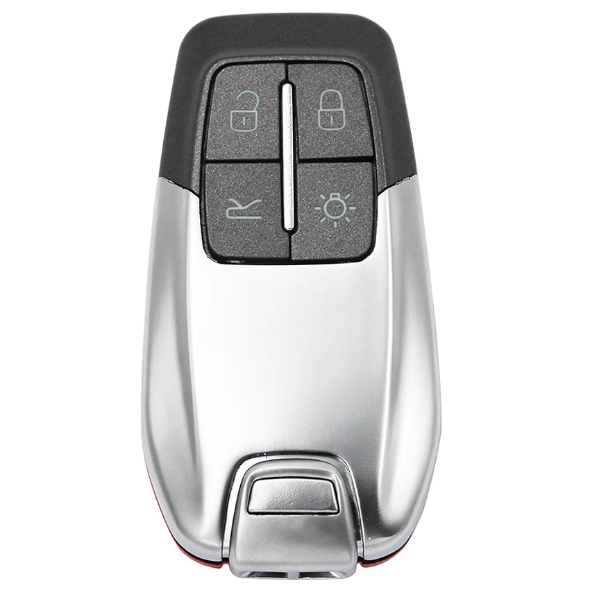 Роскошный чехол для дистанционного ключа с 4 кнопками умный ФОБ вставкой