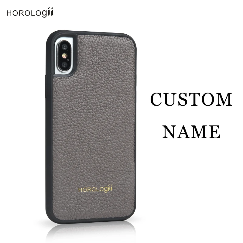 Horolgii Best Selling Germany calf skin for iphone X Xs case luxury mobile accessories custom name service dropship |