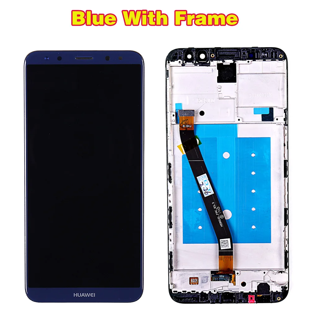 Huawei mate 10 Lite 5,9 дюймов ЖК-дисплей сенсорный экран для huawei G10/G10 PLUS дигитайзер сборка рамка с бесплатными инструментами - Цвет: Blue with Frame
