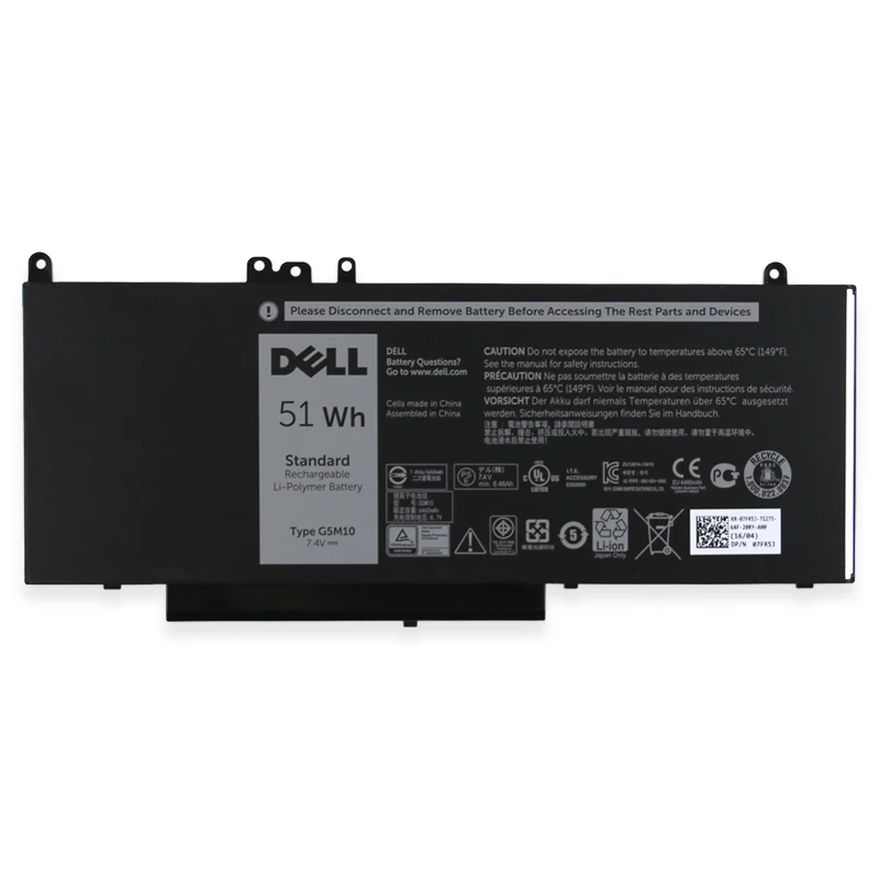 Оригинальный Новый Сменный аккумулятор для ноутбука Dell Latitude E5450 E5470 E5550 E5570 8V5GX R9XM9