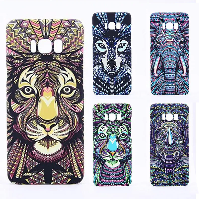 Чехол накладка с изображением леса короля льва волка совы для Samsung Galaxy S8 Plus|case for