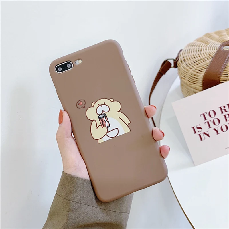 Высокое качество модный милый мультяшный чехол для iphone 6 6s 7 8 Plus все включено