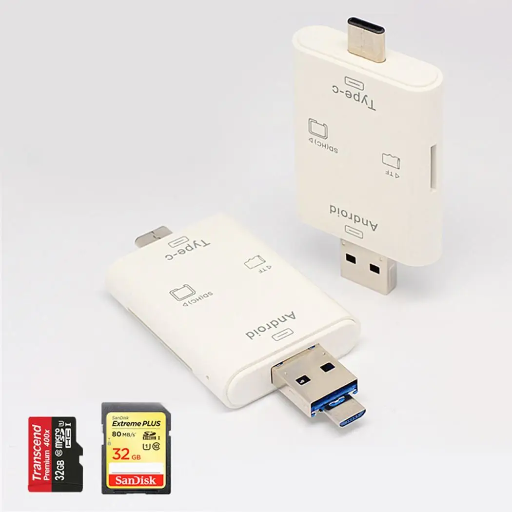 Type C для SD/TF OTG многофункциональный мобильный телефон Интеллектуальный USB3.1 3 в 1