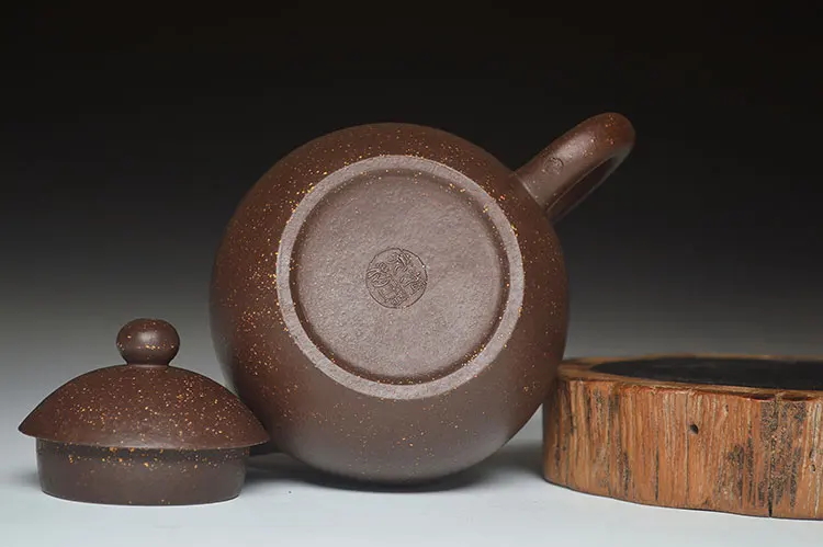 Фиолетовый чайник с яйцами дракона Zisha цветным рисунком из исинской глины