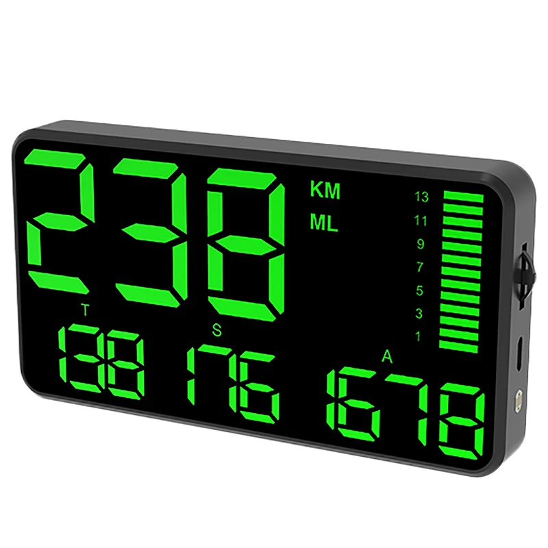 C90 C Speedometer Hud Display Car Hud With Overspeed Alarm Driving Time Digital Car Clock Odometer
