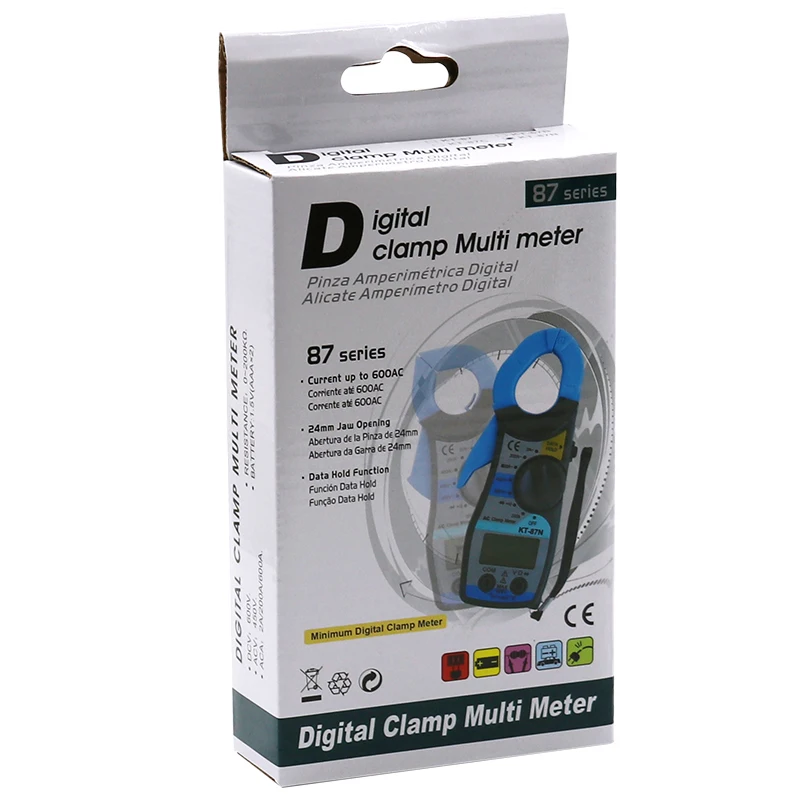 

KT87N Digital Multimeter Amper Clamp Meter Current Clamp Pincers AC DC Current Voltage Tester pinza amperimetrica digital
