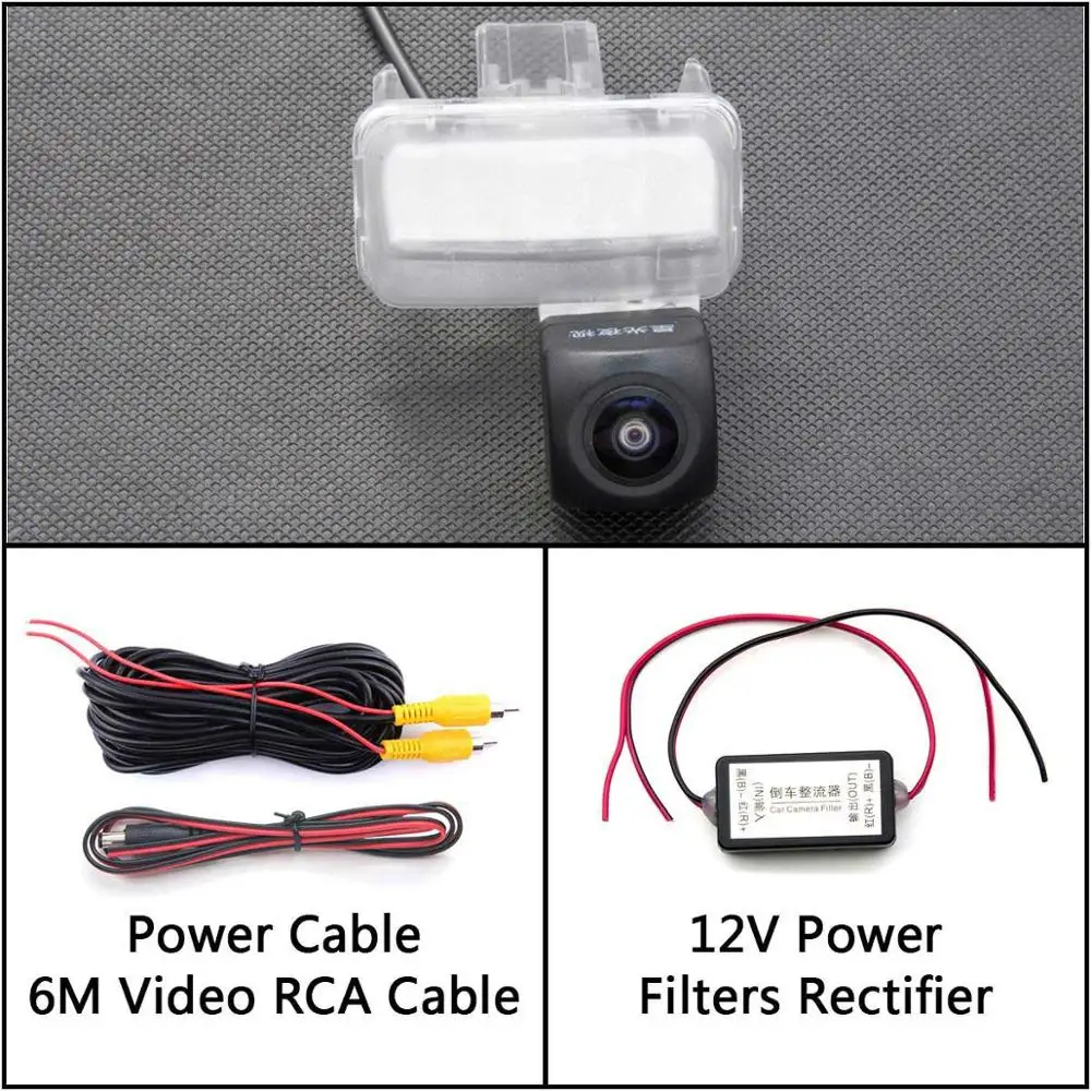 Camera With Filter 175 градусов HD резервная камера заднего вида для Toyota Fortuner Innova II Verso Sportsvan Auris Corolla Ascent автомобильный монитор - Название цвета: Camera With Filter