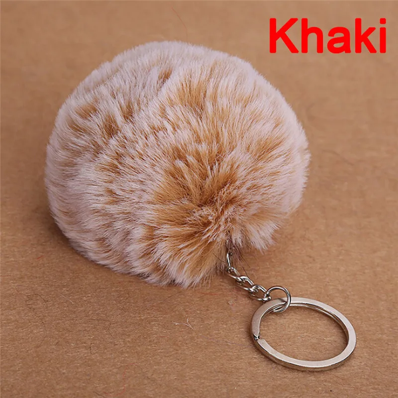 1 шт. женский брелок для ключей с помпоном | Автомобили и мотоциклы