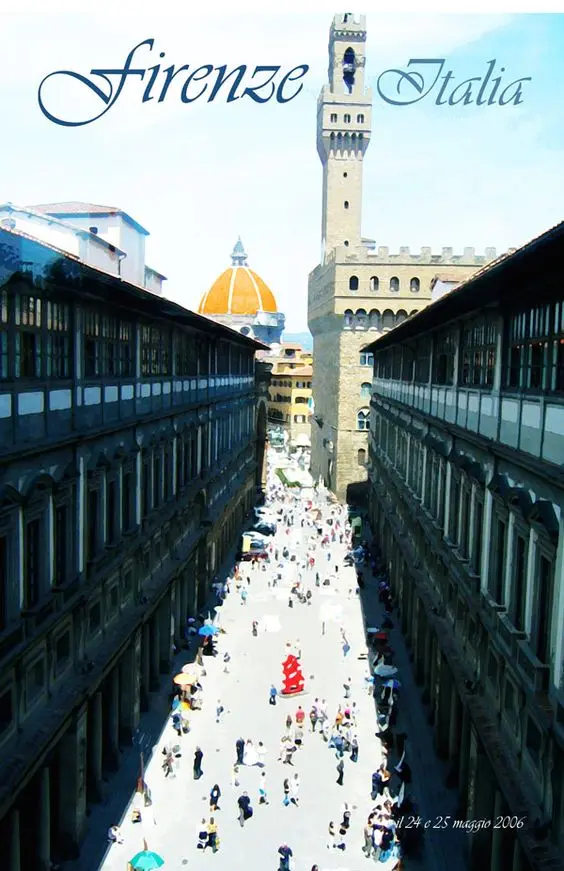 Город красоты путешествия Италия вид пейзажа Ретро стиль крафт холст постер