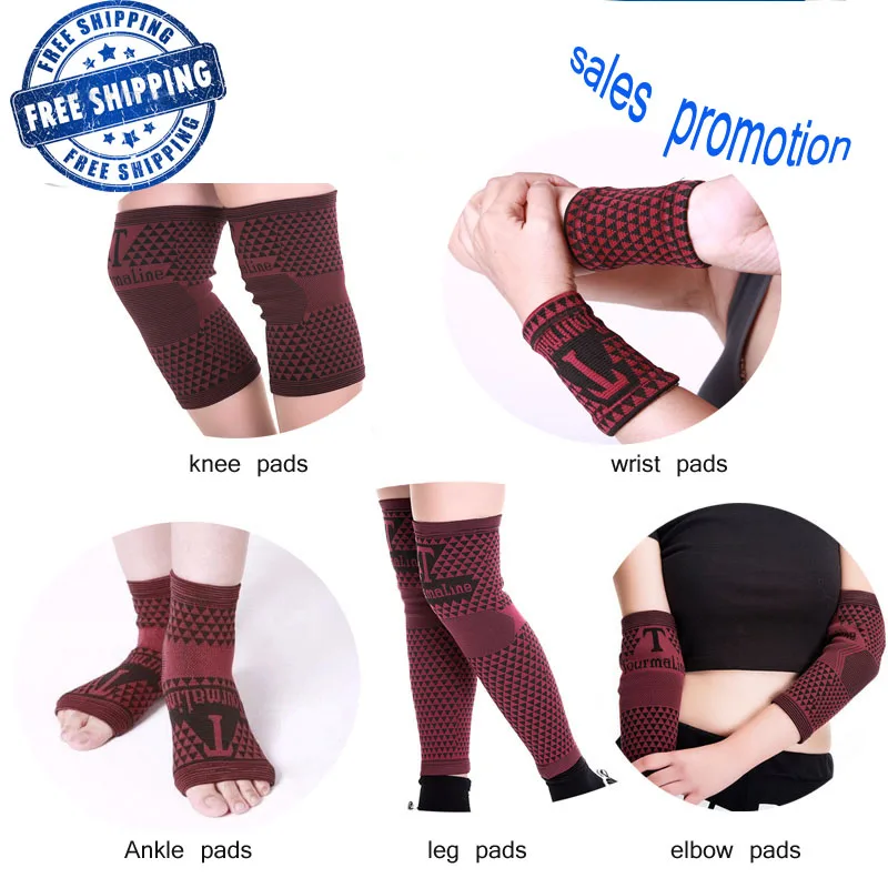 

10 шт., магнитная повязка на запястье, поддержка ног, поддержка голеностопа, повязка на локоть, набор для магнитной терапии, облегчение боли