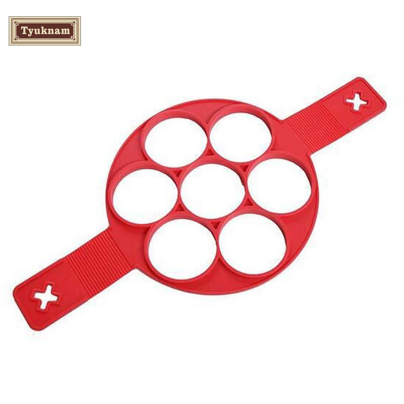 Антипригарное сердце фантастические флиппин блина силиконовые яйца кольцо