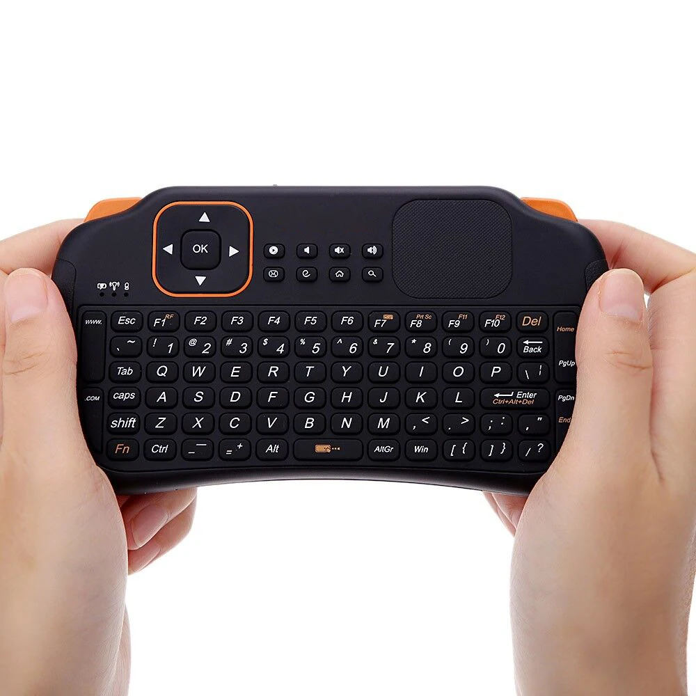 Fly mouse Мини игровая клавиатура с тачпадом 2,4G 83 клавиши пульт дистанционного управления Беспроводная клавиатура для samsung LG Android Tv Box ноутбука