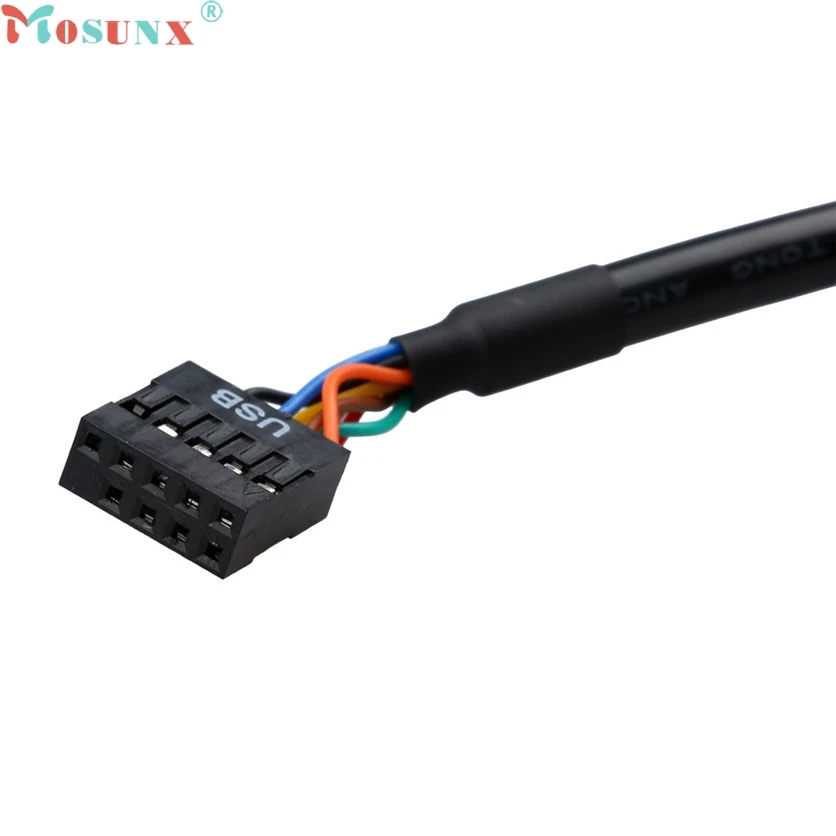 Кабель-переходник Mosunx Simplestone 12 см 19-контактный разъем USB3.0 на 9-контактный USB2.0 для