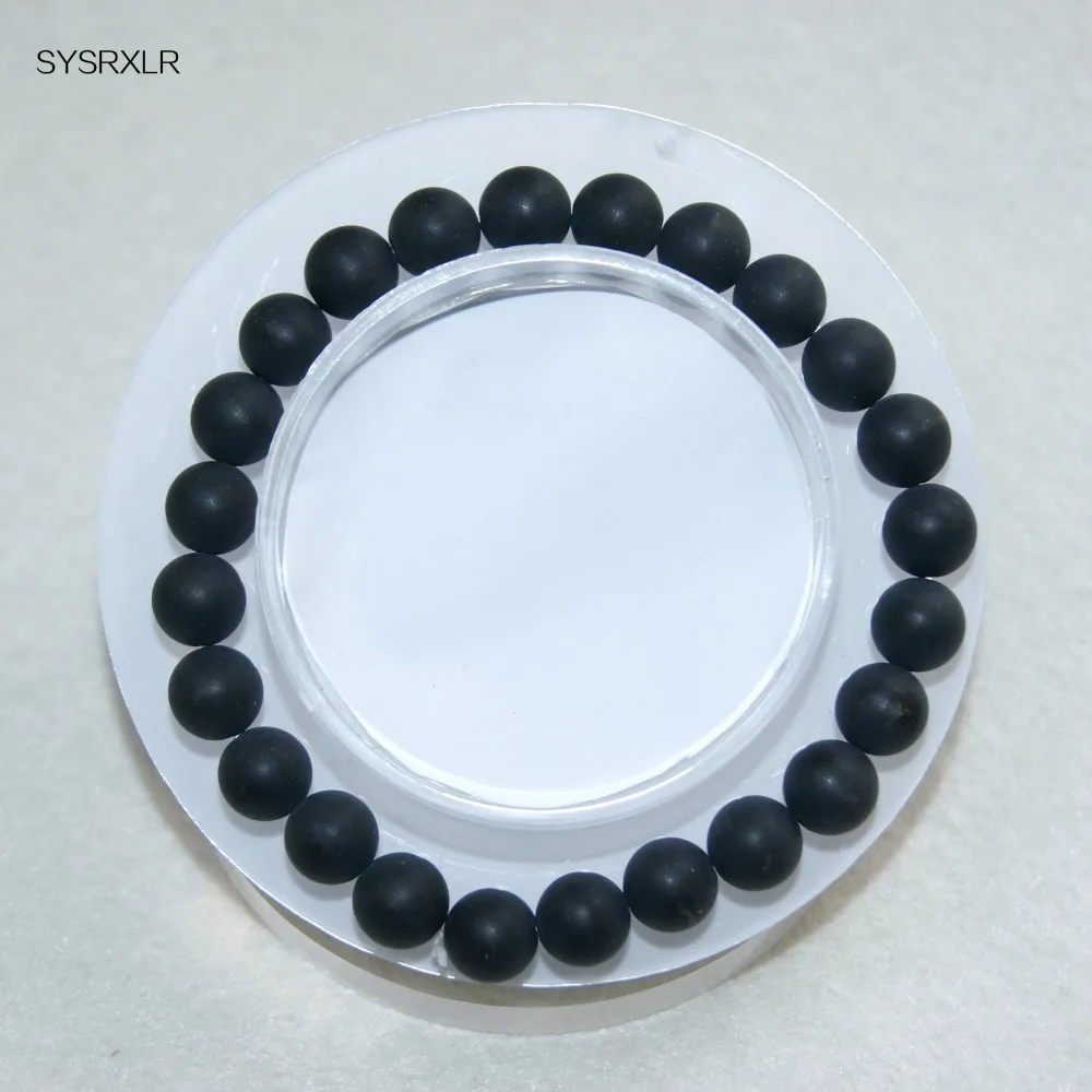 Оптовая продажа харизма черные бусины из натурального камня 7 чакр балансирующие