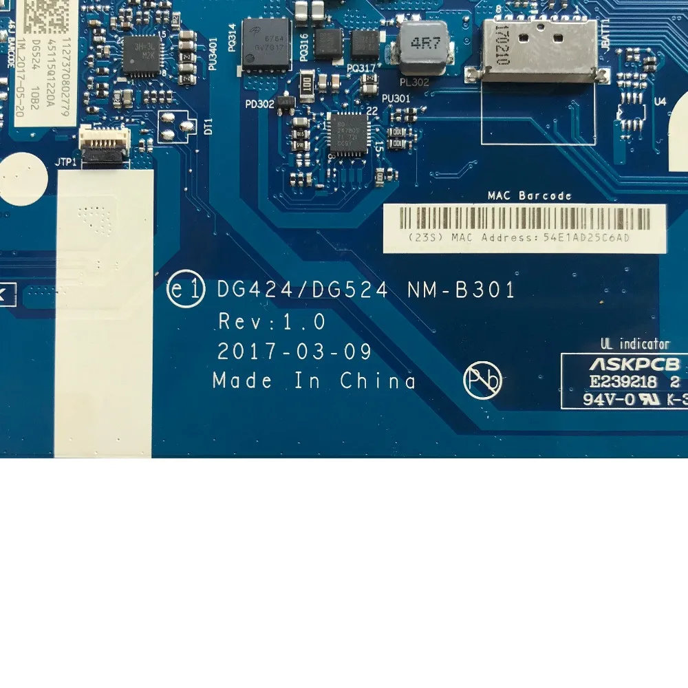 SZWXZY Новый и оригинальный чехол для Lenovo 320 15IAP Материнская плата ноутбука DDR3L 5B20P20644