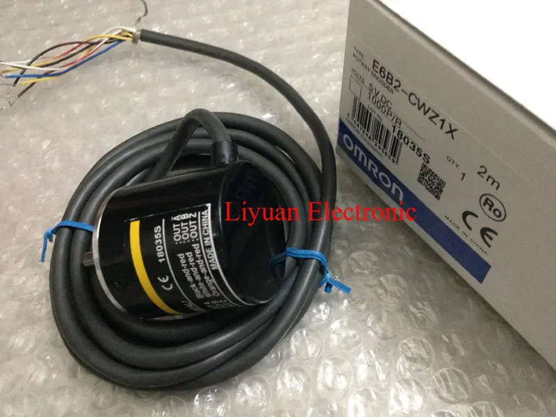 E6B2-CWZ1X 1000 P/R Omron роторный энкодер/1000 импульсный инкрементный энкодер/ABZ выход 5VDC фотоэлектрический энкодер