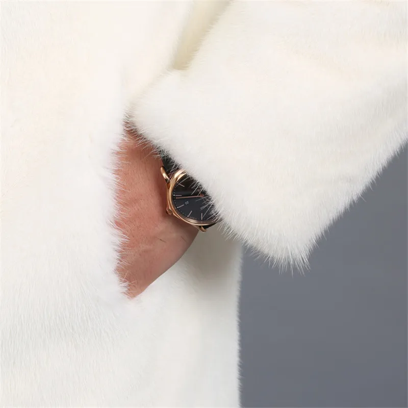 

2018 New Suede Coat Men's Trimmed Men's Mink Fur Hooded Lapel Jacket Men's Large Size S-XXL XXXL 4XL 5XL Jacket Artificial Fur