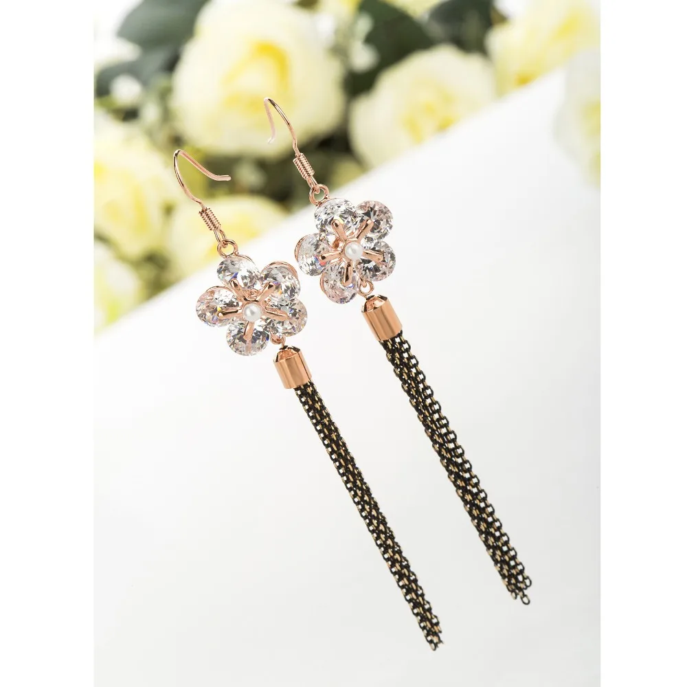 Женские серьги капельки с золотым цирконием 2016|earrings for|dropping earrings for womendrop |