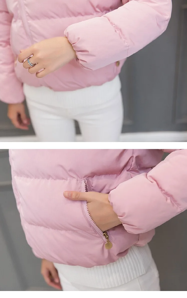 Детская пуховая куртка для мамы и дочки 2017 зимняя верхняя одежда хлопковая