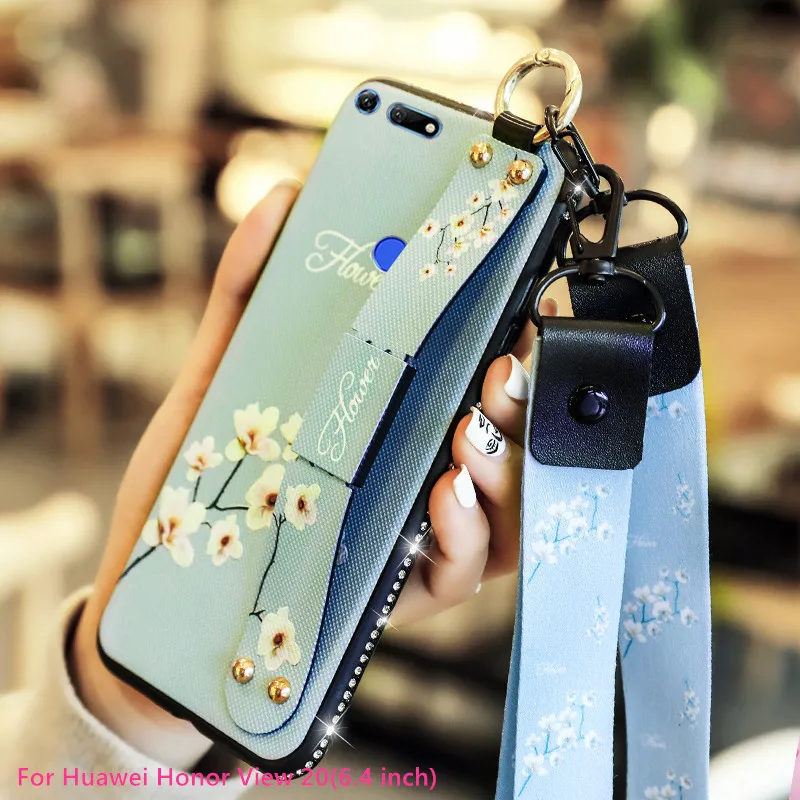 Модный чехол для телефона с разбитыми цветами Huawei Honor View 20 силиконовый мягкий